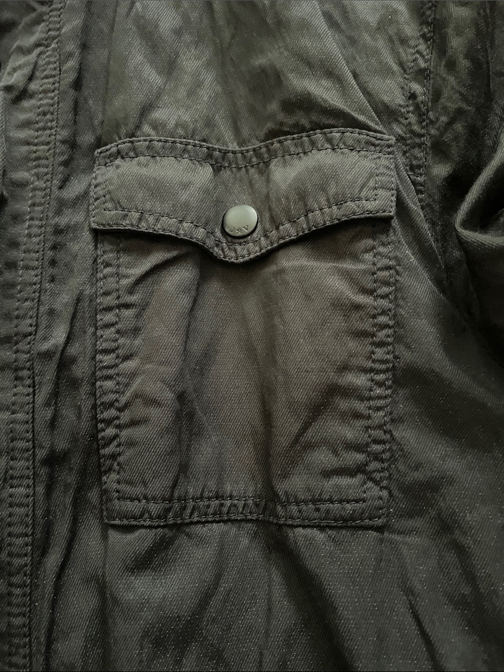 John Varvatos Black Utility Jacket Sz Large - Picture 7 of 12